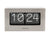 Horloge de table avec affichage à chiffres basculants en acier brossé, affichage AM 10 24