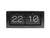 Horloge de table Karlsson avec affichage à chiffres basculants, boîtier noir, affichage 22 et 10