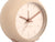 Cadran du réveil Globe avec bordure sable, cadran crème, aiguilles roses