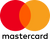 Mastercard Logo mit roten und orangefarbenen überlappenden Kreisen.