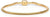 Metallarmband mit feinem Gliedergeflecht und goldfarbenem Verschluss