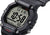 Montre numérique homme avec boîtier noir et grand affichage, pile longue durée 10 ans