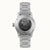 Ingersoll Bronc Herrenuhr mit silberfarbenem Metallarmband, dunkle Zifferblatt-Ansicht