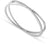 Bracelet en acier inoxydable, un segment orné de pierres et fermoir plat, Bering 656-1117-170