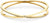 Bracelet en acier inoxydable doré de Bering avec rayures en zircone et fermoir