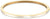 Bracelet jonc doré en acier inoxydable avec bord extérieur lisse