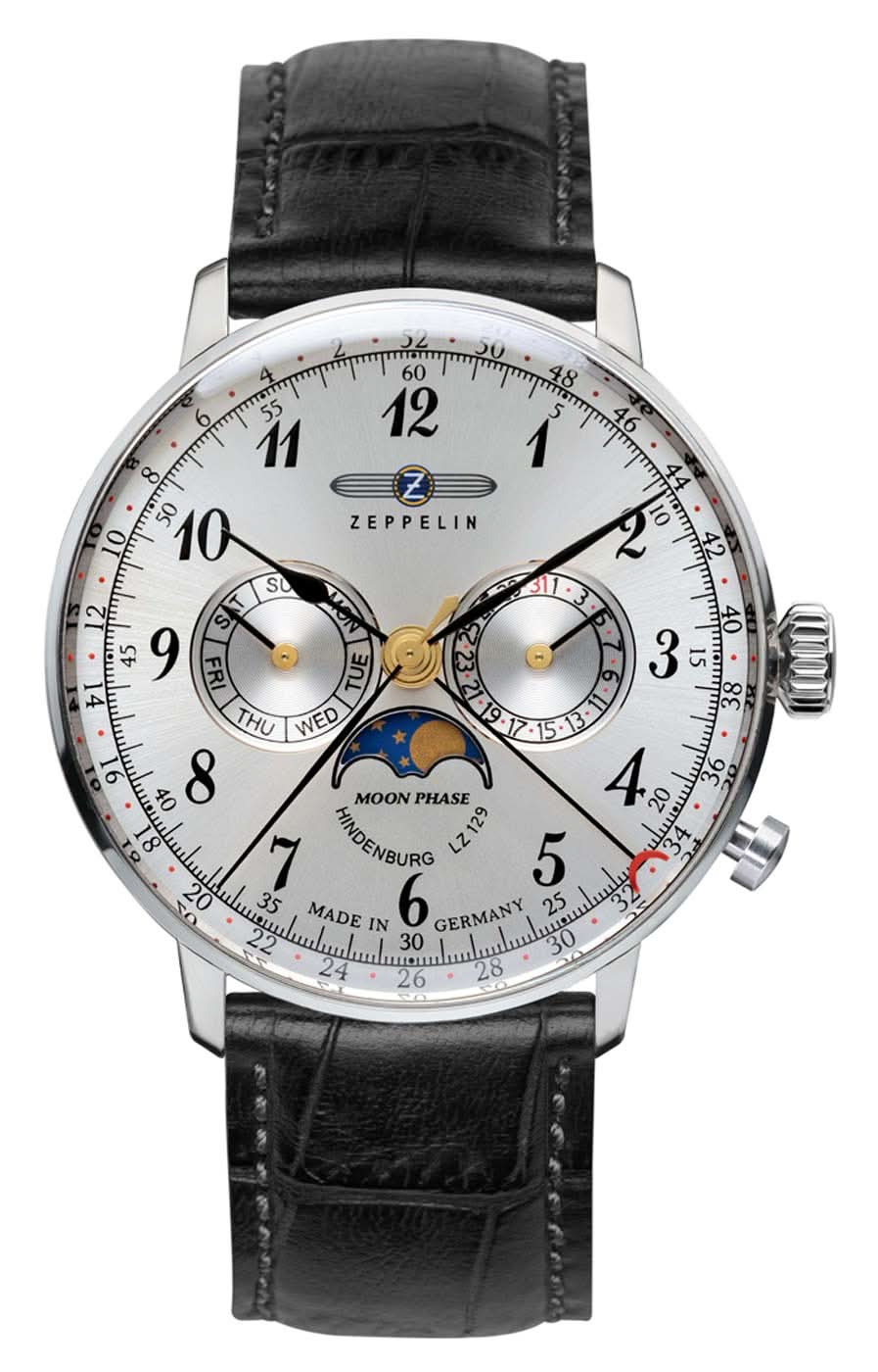 Zeppelin LZ129 Hindenburg 7036-1 Montre Homme • Design Aviation • Fabriqué en Allemagne
