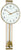Horloge murale Hermle 56x24x7 cm laiton • Radiopilotée • Balancier en laiton