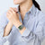 Casio Vintage montre au poignet avec bracelet en métal argenté