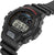 Casio G-Shock montre numérique noire, façade avec écran LCD et boutons de commande