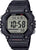 Montre numérique homme avec bracelet en caoutchouc noir et affichage LED, pile de 10 ans