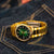 Casio Collection MTP-1302PGC-3AVEF Montre • Cadran vert • Finition or rose
