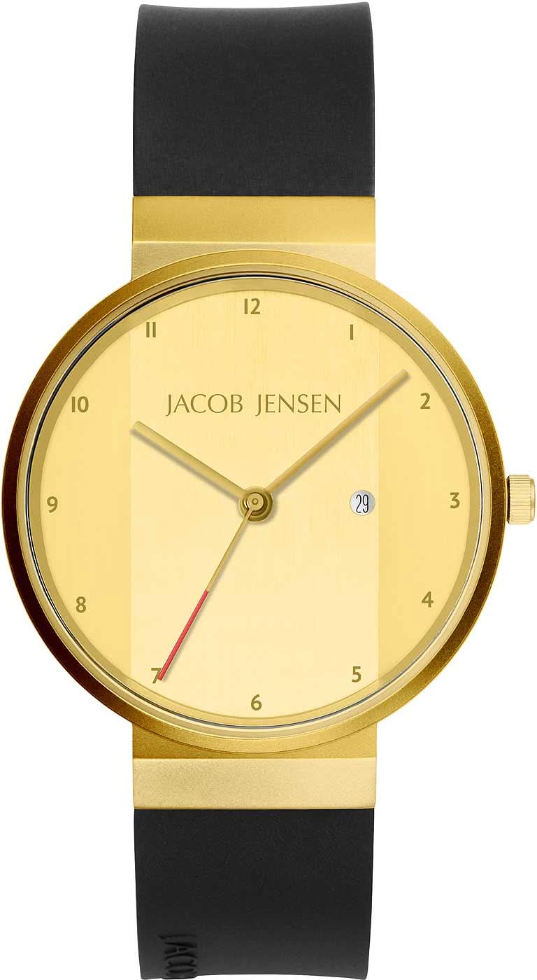 Montre pour femme avec bracelet en cuir noir, cadran doré avec date et chiffres romains