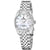 Festina Damenuhr mit Edelstahlarmband, rundem Zifferblatt und Datumsanzeige.