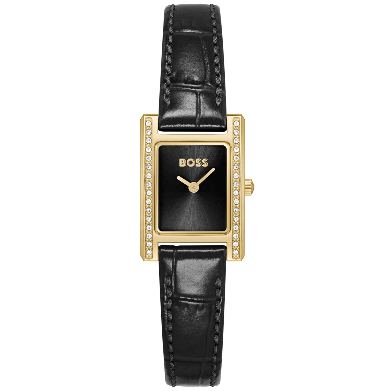 BOSS Lucy 1502813 Damen Armbanduhr Gold • Quarzwerk • Steinbesatz