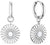 Boucles d'oreilles Arctic Flowers Argent brillant - Motif soleil Acier inoxydable - Modèle Bering 765-150-05