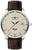 Zeppelin Atlantic Montre Homme, bracelet en cuir marron, cadran beige, date