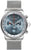 Bracelet de montre pour homme avec bracelet milanais, cadran bleu clair, sous-cadrans chrono et affichage de la date