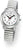 Montre Atlanta pour femme avec cadran rond, chiffres arabes et bracelet en métal argenté