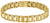 Bracelet pour homme en acier inoxydable plaqué or IP avec maillons rectangulaires