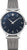 Junkers Montre homme avec cadran bleu, boîtier argenté et bracelet en métal
