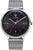 Junkers Montre homme avec cadran noir et bracelet en métal, boîtier rond