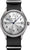 Junkers Herrenuhr mit silbernem Gehäuse, schwarzem Textilband und hellem Zifferblatt
