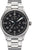 Montre aviateur homme Junkers avec cadran noir, bracelet en acier et affichage analogique