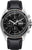 Junkers Herrenarmbanduhr mit schwarzem Lederband, schwarzem Zifferblatt und Chronograph