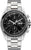 Montre pour homme Junkers avec cadran noir et bracelet en acier inoxydable, chronographe
