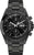 Montre Junkers pour homme avec chronographe noir, tachymètre, trois sous-cadrans et bracelet noir.