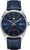Junkers Montre Homme avec cadran bleu, automatique, bracelet en cuir bleu foncé et affichage de la date 16