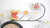 Horloge murale AMS 57x43x5 cm métal • Applications métalliques filigranes • Mouvement à quartz silencieux