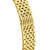 Damenuhr goldfarbenes Edelstahl-Uhrarmband mit fein geflochtenen Gliedern