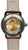 Montre mécanique pour homme avec fond transparent, bracelet en cuir beige, mouvement apparent