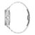 Bracelet de montre pour homme Bulova, vue latérale avec bracelet en métal et boîtier argenté