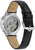Montre Bulova pour homme avec mouvement automatique apparent et bracelet en cuir noir