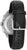 Montre Bulova pour homme avec bracelet en cuir noir et boucle ardillon, vue de côté