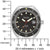 Montre automatique pour homme avec cadran noir, index luminescents et affichage de la date