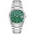 Bulova Herrenarmbanduhr mit grünem Zifferblatt, Edelstahlband und Datumsfenster
