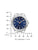 Bulova Herrenuhr blaues Zifferblatt, Maßzeichnung mit mm-Skala