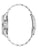 Uhrgehäuse-Seitenansicht eines Chronographen mit Edelstahlband