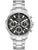 Bulova Marine Star Chronograph Herrenuhr mit schwarzem Zifferblatt und Edelstahlarmband