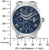 Montre automatique homme avec cadran bleu et chiffres romains, avec échelle de mesure