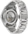 Montre automatique homme avec fond de boîtier transparent et mouvement visible, acier inoxydable