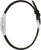 Montre Bulova pour femme, bracelet en cuir noir avec boucle et boîtier argenté