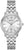 Montre Bulova pour femme avec cadran blanc, bracelet en acier inoxydable et verre bombé