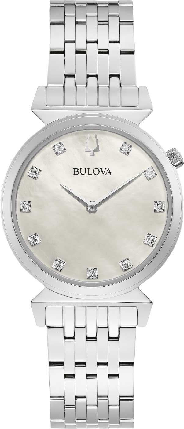 Bulova Regatta 96P216 Montre Femme • 11 Diamants • Cadran Nacre