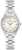 Bulova Damenuhr mit silbernem Metallarmband, rundem hellen Zifferblatt und Diamant-Details
