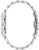 Bracelet en acier inoxydable argenté de la montre pour femme sur le côté, avec des cornes de fixation au boîtier